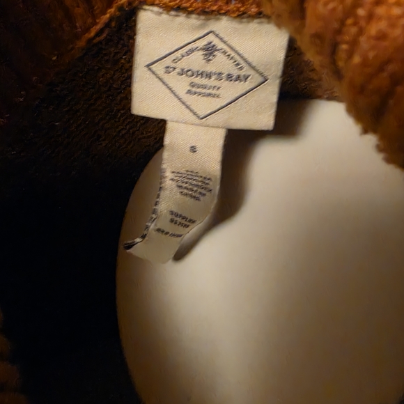 Vintage ~ St. John's Bay Rust Turtleneck Sweater with Black Polka Dots - Picture 2 of 3